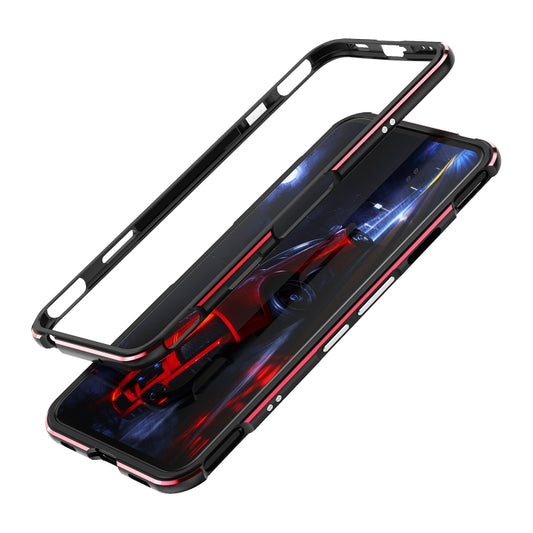 For ZTE Nubia Red Magic 5G Aluminum Alloy Shockproof Protective Bumper Frame(Black Red) - ZTE Cases by buy2fix | Online Shopping UK | buy2fix