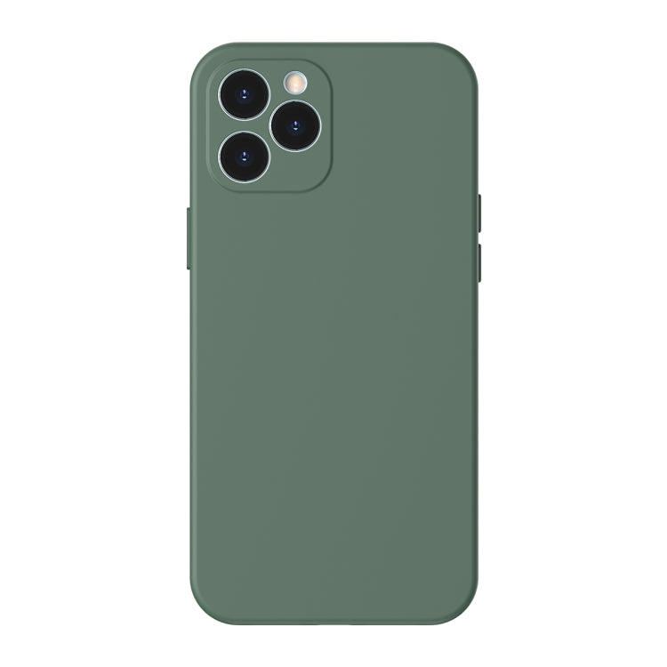 For iPhone 12 Pro Max Baseus WIAPIPH67N-YT6A Liquid Silicone Shockproof Protective Case(Green) - iPhone 12 Pro Max Cases by Baseus | Online Shopping UK | buy2fix