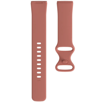 For Fitbit Versa 4 / Versa 3 / Sense 2 / Sense Silicone Watch Band, Size: L(Pink) - Watch Bands by buy2fix | Online Shopping UK | buy2fix