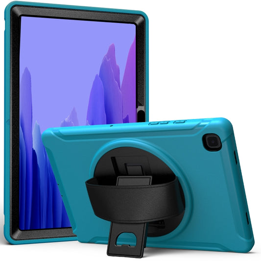 For Samsung Galaxy Tab A7 10.4 (2020) 360 Degree Rotation PC + TPU Protective Case with Holder & Hand Strap(Light Blue) - Other Galaxy Tab PC by buy2fix | Online Shopping UK | buy2fix