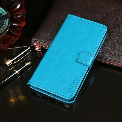 For Blackview BV5500 idewei Crazy Horse Texture Horizontal Flip Leather Case with Holder & Card Slots & Wallet(Sky Blue) - More Brand by idewei | Online Shopping UK | buy2fix