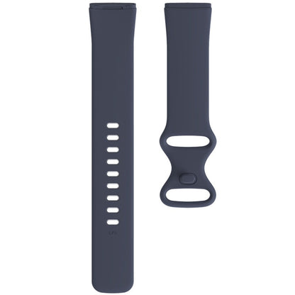 For Fitbit Versa 3 / Sense Silicone Watch Band, Size: S(Blue Grey) - Watch Bands by buy2fix | Online Shopping UK | buy2fix