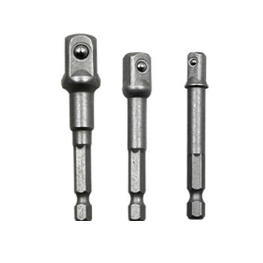 3 PCS/Set Socket Bit Extension Bar Hex Shank Adapter Drill Nut Driver Power Drill Bit(1/4, 3/8, 1/2 inch), Length:65-73mm - Hex Key & Spanner by buy2fix | Online Shopping UK | buy2fix