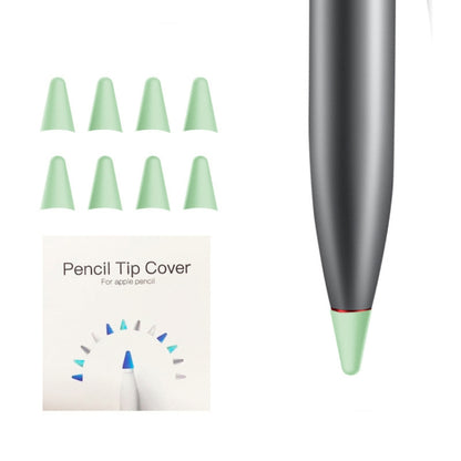 8 PCS Non-slip Mute Wear-resistant Nib Cover for M-pencil Lite (Mint Green) - Pencil Accessories by buy2fix | Online Shopping UK | buy2fix