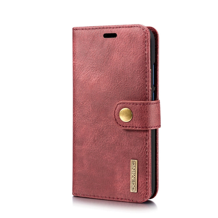 Crazy Horse Texture Flip Detachable Magnetic Leather Case for Huawei P20 Lite, with Holder & Card Slots & Wallet(Red) - Huawei Cases by DG.MING | Online Shopping UK | buy2fix