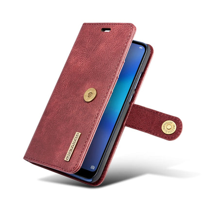 Crazy Horse Texture Flip Detachable Magnetic Leather Case for Huawei P20 Lite, with Holder & Card Slots & Wallet(Red) - Huawei Cases by DG.MING | Online Shopping UK | buy2fix