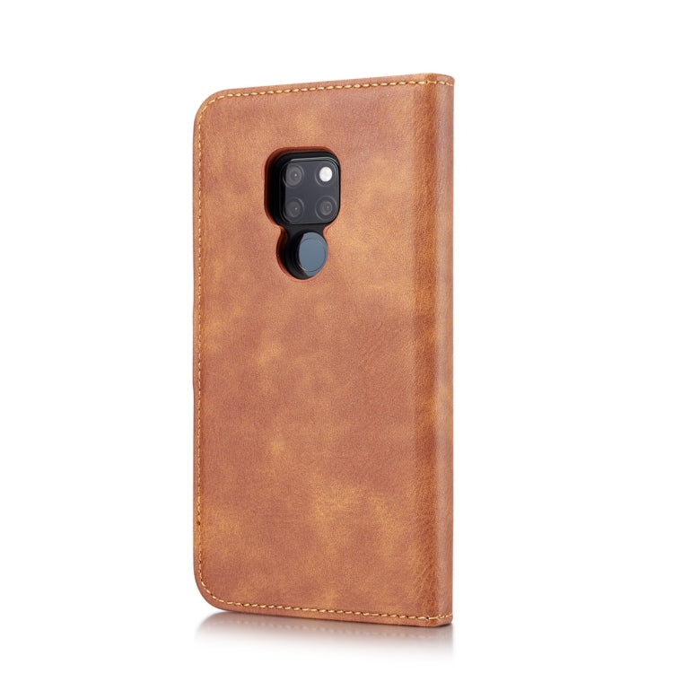 DG.MING Crazy Horse Texture Flip Detachable Magnetic Leather Case for Huawei Mate 20, with Holder & Card Slots & Wallet (Brown) - Huawei Cases by DG.MING | Online Shopping UK | buy2fix