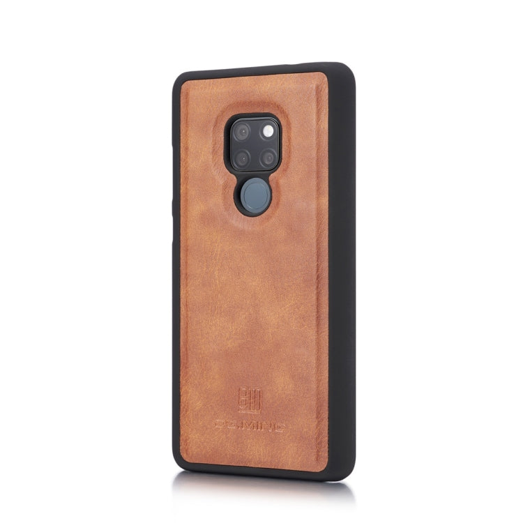 DG.MING Crazy Horse Texture Flip Detachable Magnetic Leather Case for Huawei Mate 20, with Holder & Card Slots & Wallet (Brown) - Huawei Cases by DG.MING | Online Shopping UK | buy2fix