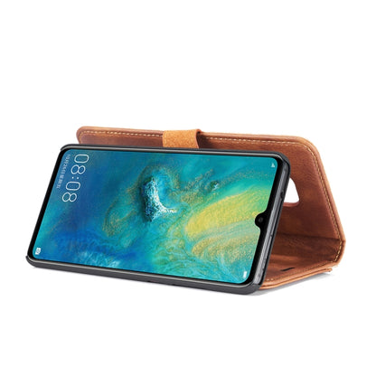 DG.MING Crazy Horse Texture Flip Detachable Magnetic Leather Case for Huawei Mate 20, with Holder & Card Slots & Wallet (Brown) - Huawei Cases by DG.MING | Online Shopping UK | buy2fix