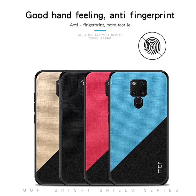 MOFI Shockproof TPU + PC + Cloth Pasted Case for Huawei Mate 20 X(Rose Red) - Huawei Cases by MOFI | Online Shopping UK | buy2fix