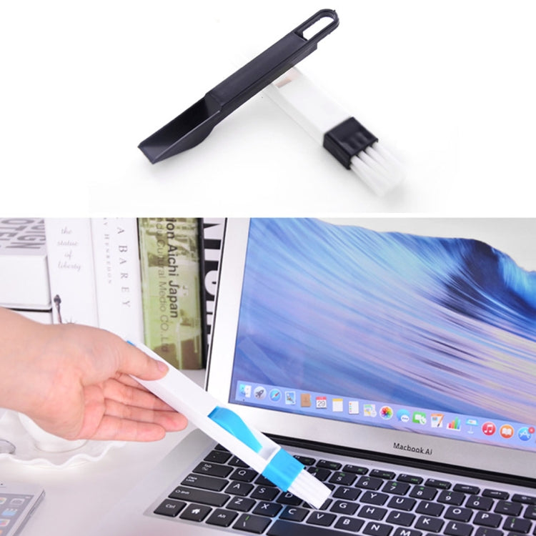 Multipurpose 2-in-1 Detachable Window Door Track Groove Corner Keyboard Slot Cleaning Brush with Dustpan, Random Color Delivery - Cleaning Tools by buy2fix | Online Shopping UK | buy2fix