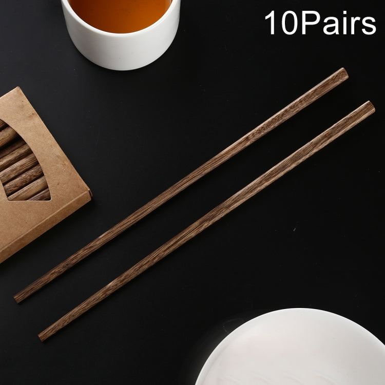 10 Pairs Natural Wenge Non-slip Chopsticks - Cutlery Sets by buy2fix | Online Shopping UK | buy2fix