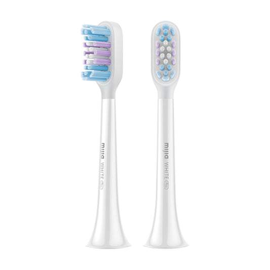 Original Xiaomi Mijia 2pcs Whitening Type Brush Head for Electric Toothbrush T501 / T501C (White) - Replacement Brush Heads by Xiaomi | Online Shopping UK | buy2fix