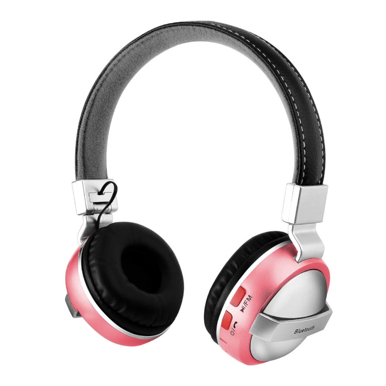 BTH-868 Stereo Sound Quality V4.2 Bluetooth Headphone, Bluetooth Distance: 10m, Support 3.5mm Audio Input & FM(Pink) - Headset & Headphone by buy2fix | Online Shopping UK | buy2fix