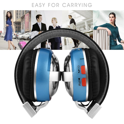 BTH-868 Stereo Sound Quality V4.2 Bluetooth Headphone, Bluetooth Distance: 10m, Support 3.5mm Audio Input & FM(Blue) - Headset & Headphone by buy2fix | Online Shopping UK | buy2fix