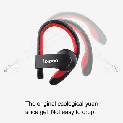ipipoo iL98BL Ear-hung Bluetooth Headset(Grey) - Neck-mounted Earphone by ipipoo | Online Shopping UK | buy2fix