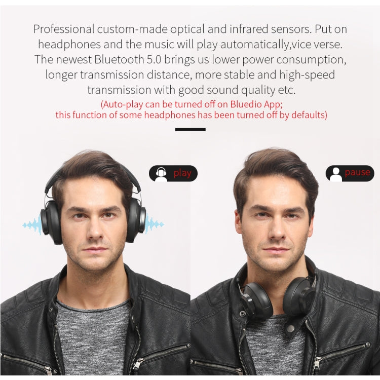 Bluedio TMS Bluetooth Version 5.0 Headset Bluetooth Headset Can Connect Cloud Data to APP(Red) - Headset & Headphone by Bluedio | Online Shopping UK | buy2fix