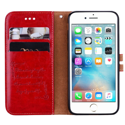 For iPhone 6 Plus & 6s Plus Business Style Oil Wax Texture Horizontal Flip Leather Case with Holder & Card Slots & Wallet (Red) - More iPhone Cases by buy2fix | Online Shopping UK | buy2fix