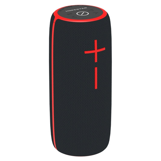 HOPESTAR P21 TWS Portable Outdoor Waterproof Woven Textured Bluetooth Speaker, Support Hands-free Call & U Disk & TF Card & 3.5mm AUX & FM (Black) - Desktop Speaker by HOPESTAR | Online Shopping UK | buy2fix