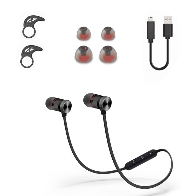 BTH-838 Stereo Sound Quality Magnetic Absorption V4.1 Bluetooth Sports Headset, Bluetooth Distance: 10m, For iPad, iPhone, Galaxy, Huawei, Xiaomi, LG, HTC and Other Smart Phones(Black) - Neck-mounted Earphone by buy2fix | Online Shopping UK | buy2fix