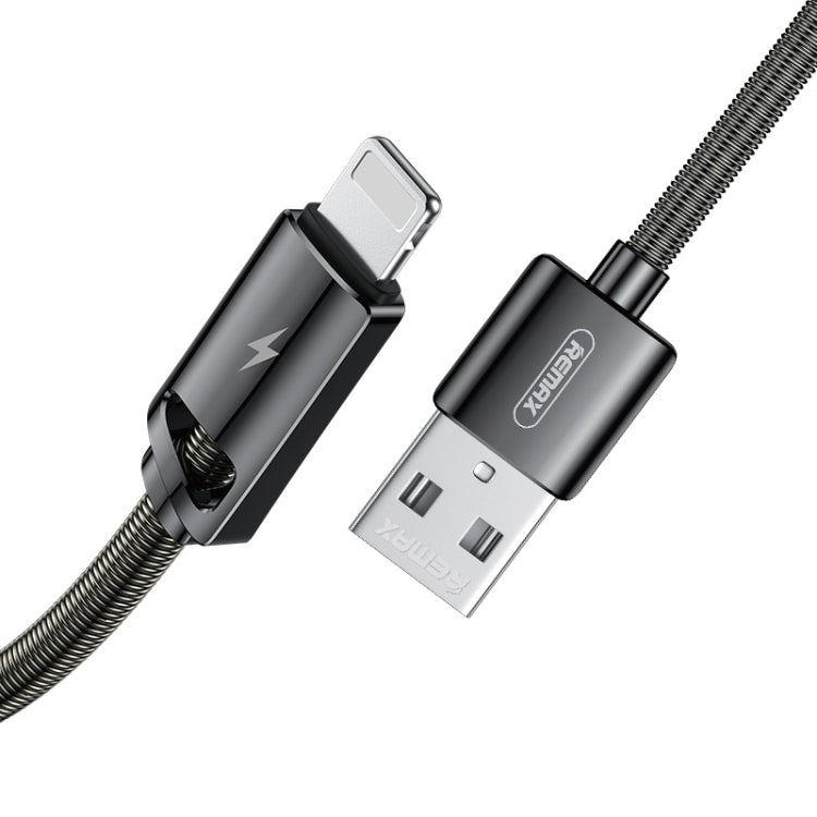 REMAX RC-166i Kinry Series 2.1A USB to 8 Pin Data Cable, Cable Length: 1m(Tarnish) - Normal Style Cable by REMAX | Online Shopping UK | buy2fix