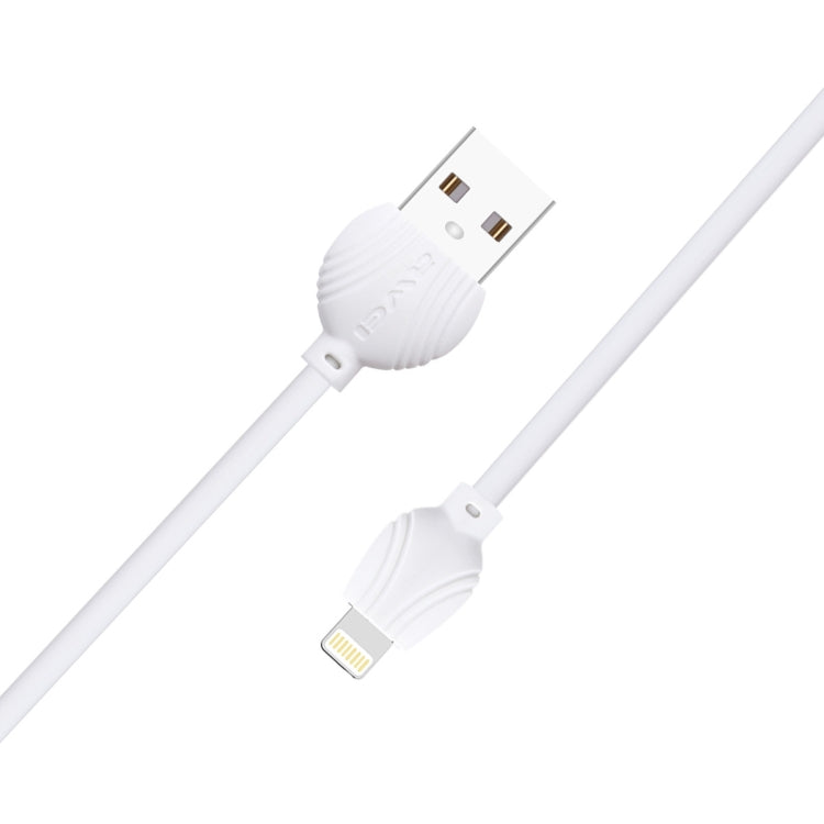 awei CL-63 2.5A 8 Pin Charging + Transmission Aluminum Alloy Data Cable, Length: 1m(White) - Normal Style Cable by awei | Online Shopping UK | buy2fix