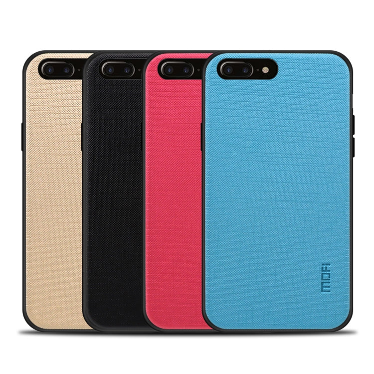 MOFI Anti-slip PC + TPU + Cloth Case for iPhone 8 Plus & 7 Plus(Blue) - More iPhone Cases by MOFI | Online Shopping UK | buy2fix