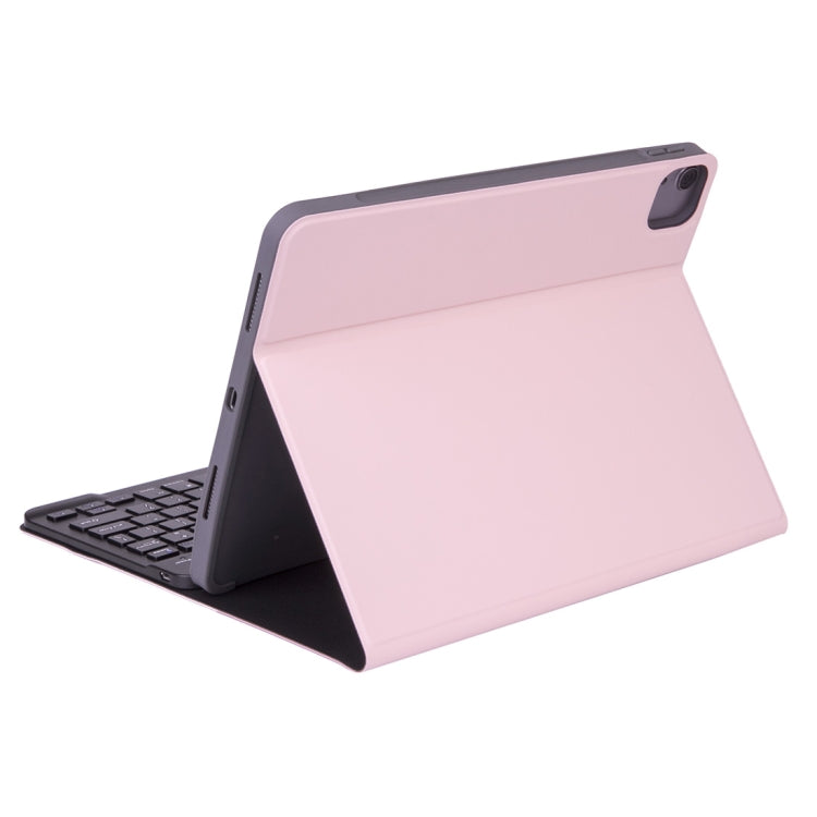 X-11B Skin Plain Texture Detachable Bluetooth Keyboard Tablet Case for iPad Pro 11 inch 2020 / 2018, with Pen Slot (Pink) - For iPad Pro by buy2fix | Online Shopping UK | buy2fix