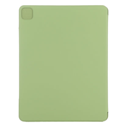 For iPad Air 13 2024 / Pro 12.9 2020 Double-sided Magnetic Flip PU Leather Tablet Case With Holder & Sleep / Wake-up Function(Grass Green) - iPad Pro 12.9 (2020) Cases by buy2fix | Online Shopping UK | buy2fix