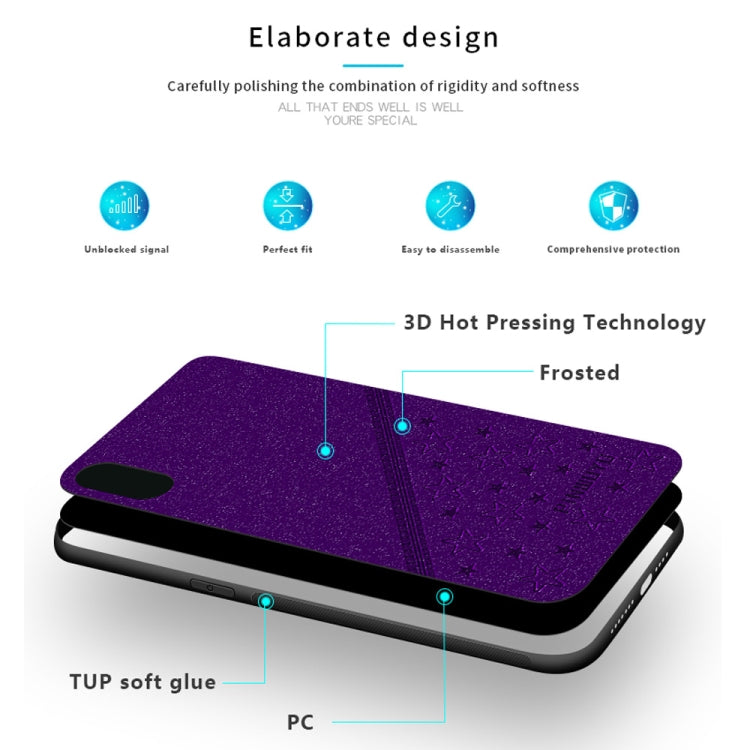 For iPhone XS Max PINWUYO Full Coverage Waterproof Shockproof PC+TPU+PU Case (Purple) - More iPhone Cases by PINWUYO | Online Shopping UK | buy2fix