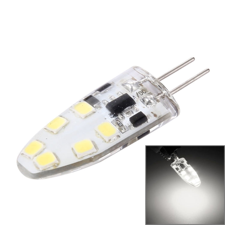 G4 2W 180LM Corn Light Bulb, 12 LED SMD 2835 Silicone, DC 12V, Big Size: 3.9x1.4x0.9cm(White Light) - LED Blubs & Tubes by buy2fix | Online Shopping UK | buy2fix