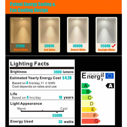 MANTOO PGL35 35W 120V 5500K 3900LM LED Light Bulb for Photography Lighting - LED Blubs & Tubes by MANTOO | Online Shopping UK | buy2fix