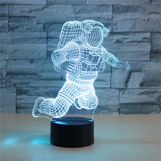 Astronaut Shape 3D Colorful LED Vision Light Table Lamp, 16 Colors Remote Control Version - Novelty Lighting by buy2fix | Online Shopping UK | buy2fix