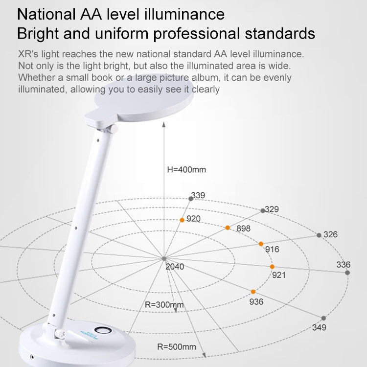 LED Student Learning Eye Protection Foldable Rechargeable Desk Lamp, Built-in 4000mAh Battery - Desk Lamps by buy2fix | Online Shopping UK | buy2fix