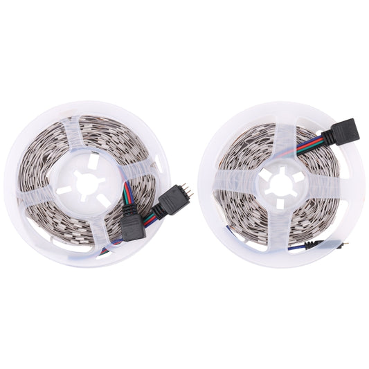 2pcs Bare Board 5050 SMD RGB LED Rope Light, 30 LED/m, Length: 5m, 12V 2A 100-240V, with 24 Keys Doodle Controller (UK Plug) - Bare Board Light by buy2fix | Online Shopping UK | buy2fix