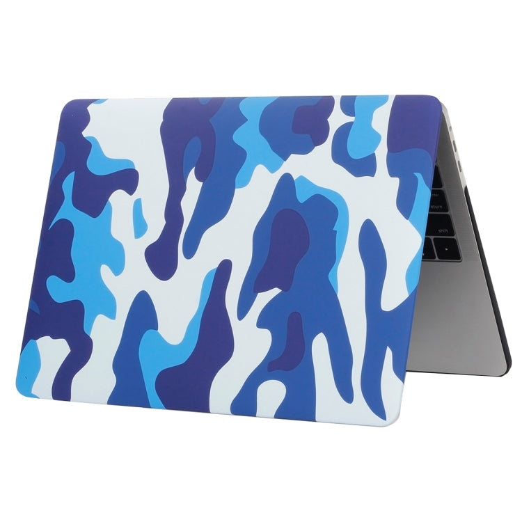 For 2016 New Macbook Pro 13.3 inch A1706 & A1708 Blue Camouflage Pattern Laptop Water Decals PC Protective Case - MacBook Pro Cases by buy2fix | Online Shopping UK | buy2fix