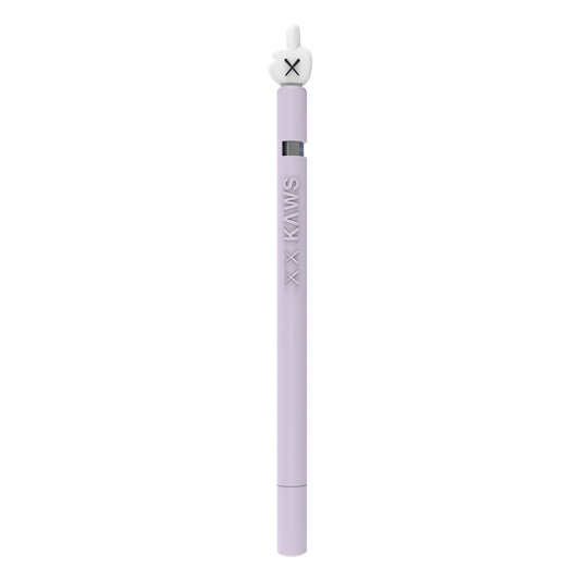 LOVE MEI For Apple Pencil 1 Middle Finger Shape Stylus Pen Silicone Protective Case Cover (Purple) - Pencil Accessories by LOVE MEI | Online Shopping UK | buy2fix