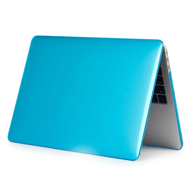 ENKAY Hat-Prince 2 in 1 Crystal Hard Shell Plastic Protective Case + US Version Ultra-thin TPU Keyboard Protector Cover for 2016 New MacBook Pro 15.4 inch with Touchbar (A1707)(Blue) - MacBook Pro Cases by ENKAY | Online Shopping UK | buy2fix