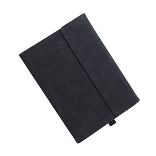 For Microsoft Surface Pro 7 / 7+ South African Sheepskin Magnetic Horizontal Flip Leather Case with Pen Slot & Holder (Black) - Others by buy2fix | Online Shopping UK | buy2fix