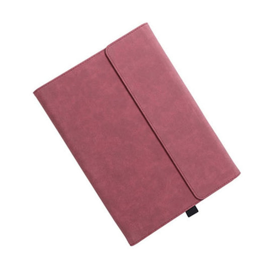 For Microsoft Surface Pro 7 / 7+ South African Sheepskin Magnetic Horizontal Flip Leather Case with Pen Slot & Holder (Red) - Others by buy2fix | Online Shopping UK | buy2fix