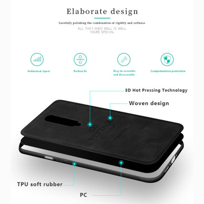 PINWUYO Shockproof Waterproof Full Coverage PC + TPU + Skin Protective Case for OnePlus 7(Black) - OnePlus Cases by PINWUYO | Online Shopping UK | buy2fix