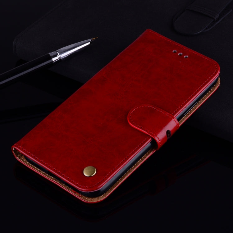 For Huawei P10 Lite Business Style Oil Wax Texture Horizontal Flip Leather Case with Holder & Card Slots & Wallet (Red) - Huawei Cases by buy2fix | Online Shopping UK | buy2fix