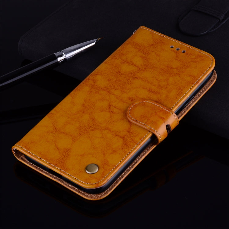 For Huawei P10 Lite Business Style Oil Wax Texture Horizontal Flip Leather Case with Holder & Card Slots & Wallet (Yellow) - Huawei Cases by buy2fix | Online Shopping UK | buy2fix