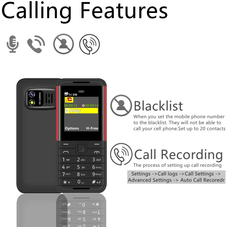 SERVO BM5310 Mini Mobile Phone, Russian Key, 1.33 inch, MTK6261D, 21 Keys, Support Bluetooth, FM, Magic Sound, Auto Call Record, GSM, Triple SIM (Yellow) - SERVO by SERVO | Online Shopping UK | buy2fix