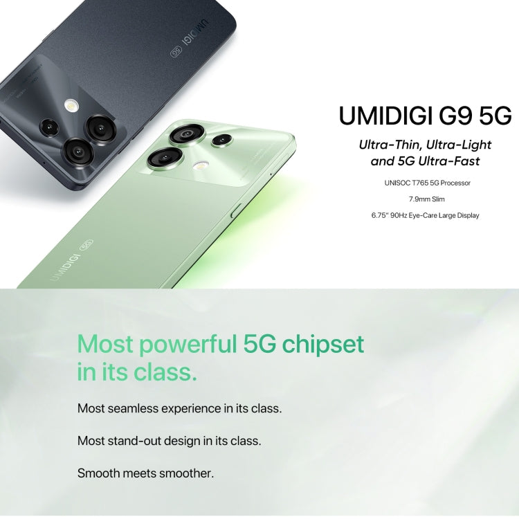 [HK Warehouse] UMIDIGI G9 5G, 6GB+128GB, Side Fingerprint & Face ID Identification, 6.75 inch Android 14 UNISOC T765 Octa Core, Network: 5G (Space Black) - UMIDIGI by UMIDIGI | Online Shopping UK | buy2fix