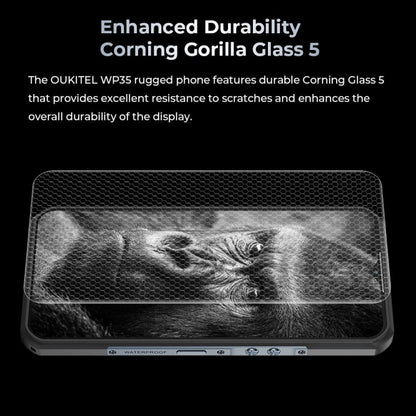 [HK Warehouse] Oukitel WP35 5G Rugged Phone, 8GB+256GB, IP68/IP69K Fingerprint Identification, 11000mAh, 6.6 inch MediaTek Dimensity 6100+ Octa Core, NFC, OTG, Network: 5G (Grey) - Other by OUKITEL | Online Shopping UK | buy2fix