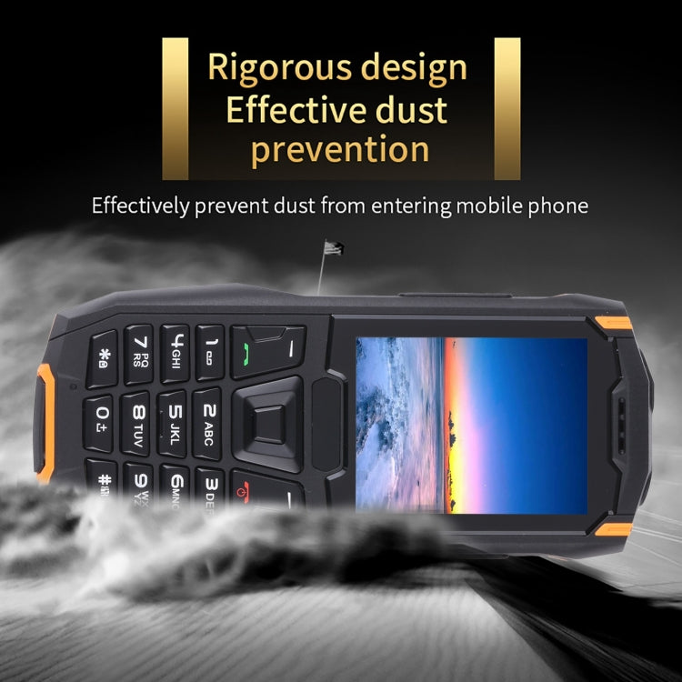 Rugtel R2C Rugged Phone, IP68 Waterproof Dustproof Shockproof, 2.4 inch, MTK6261D, 2500mAh Battery, SOS, FM, Dual SIM (Orange) - Others by Rugtel | Online Shopping UK | buy2fix