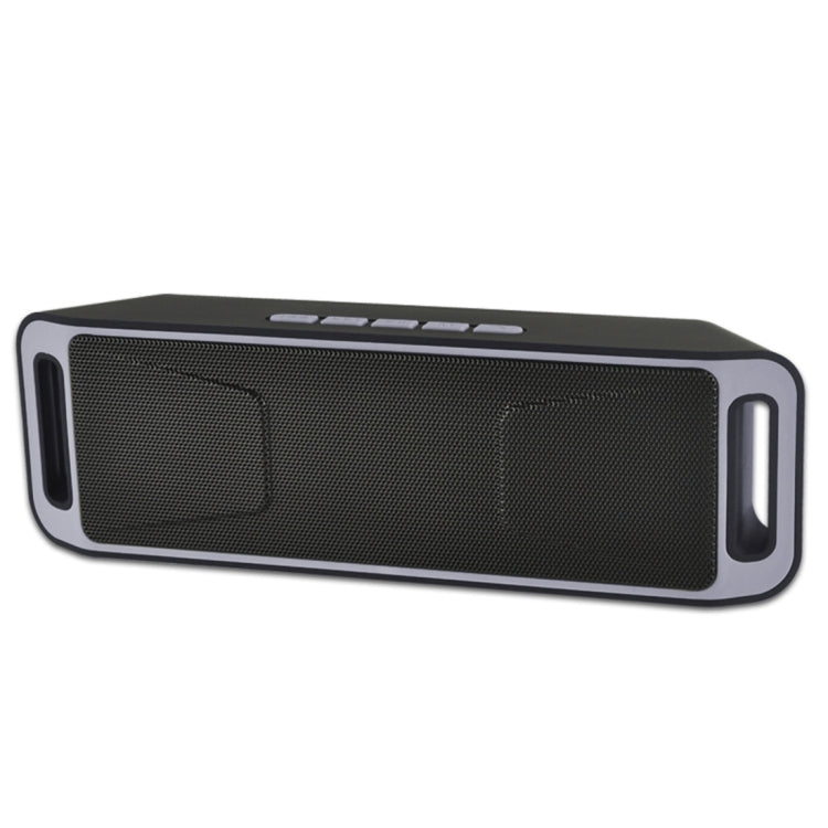 SC208 Multifunctional Card Music Playback Bluetooth Speaker, Support Handfree Call & TF Card & U-disk & AUX Audio & FM Function(Grey) - Desktop Speaker by buy2fix | Online Shopping UK | buy2fix