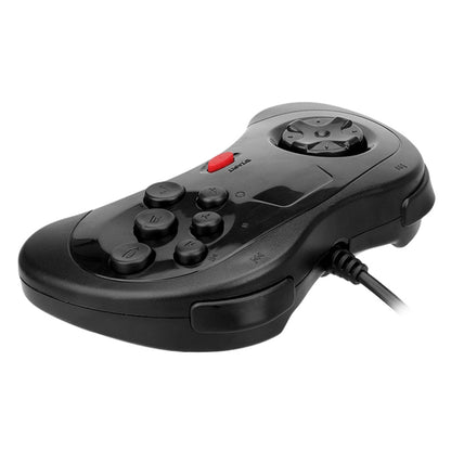 USB Computer Game Handle Controller for Sega Saturn(Black) - Accessories by buy2fix | Online Shopping UK | buy2fix
