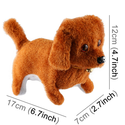 2 PCS Plush Puppy Electric Toys Can Will Move Forward / Will Backwards / Sounding and Luminous Eyes - Electronic Pets by buy2fix | Online Shopping UK | buy2fix